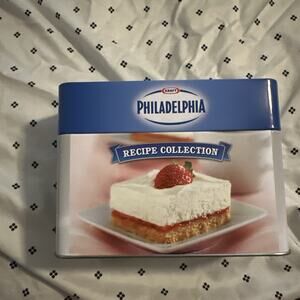 Philadelphia Cream Cheese Recipe Collection Tin With Recipes & Cards